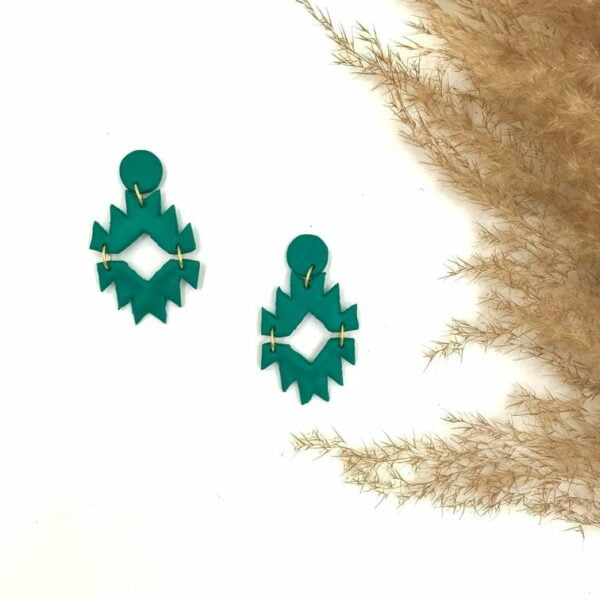 Boho Emerald Earrings - Image 3